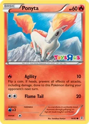 Ponyta - 14/83 (Toys R Us Promo) from Miscellaneous Cards & Products