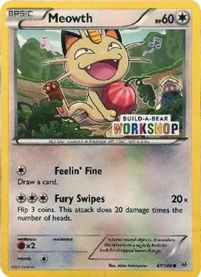 Meowth - 67/108 (Build-A-Bear Workshop Exclusive) from Miscellaneous Cards & Products
