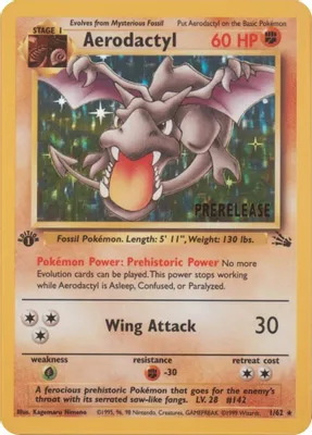 Aerodactyl (01/62) (Prerelease) from Miscellaneous Cards & Products
