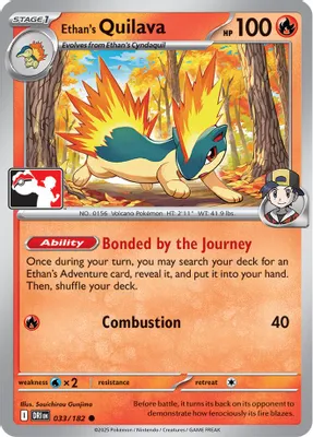 Ethan's Quilava - 033/182 from Prize Pack Series Cards