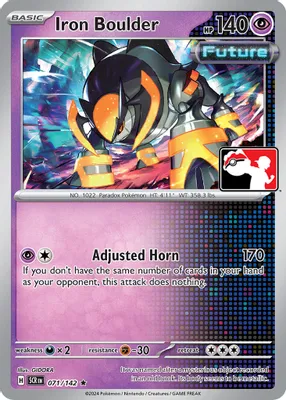 Iron Boulder - 071/142 from Prize Pack Series Cards