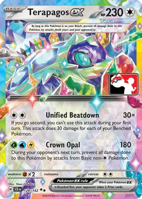 Terapagos ex - 128/142 (Prize Pack Series 6) from Prize Pack Series Cards