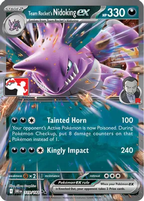 Team Rocket's Nidoking ex - 119/182 from Prize Pack Series Cards