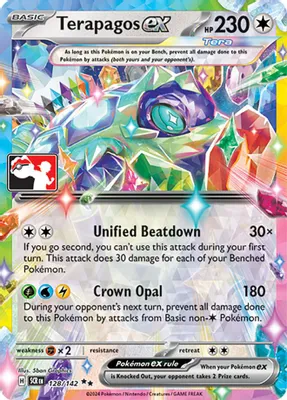 Terapagos ex - 128/142 (Prize Pack Series 7) from Prize Pack Series Cards