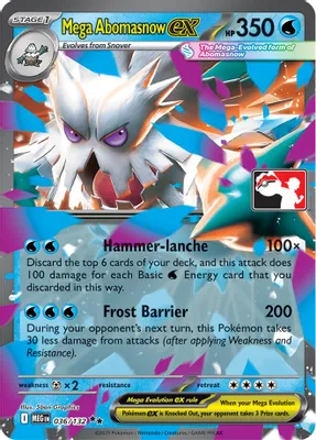 Mega Abomasnow ex - 036/132 from Prize Pack Series Cards