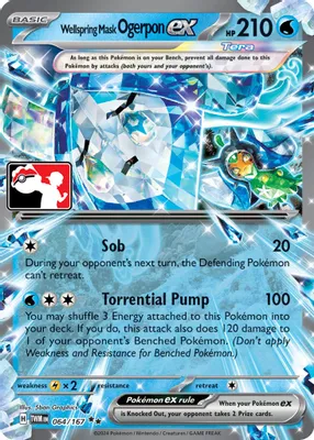 Wellspring Mask Ogerpon ex - 064/167 from Prize Pack Series Cards