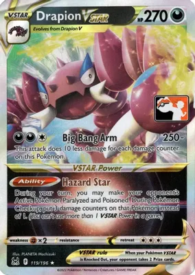 Drapion VSTAR - 119/196 from Prize Pack Series Cards
