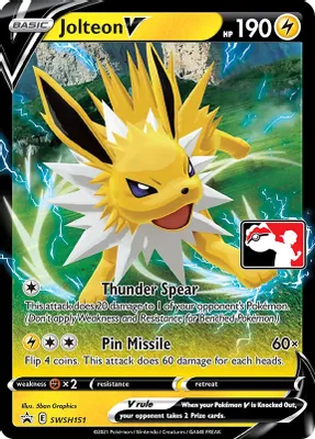 Jolteon V - SWSH151 from Prize Pack Series Cards