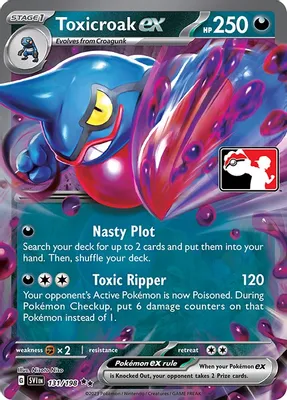 Toxicroak ex - 131/198 from Prize Pack Series Cards
