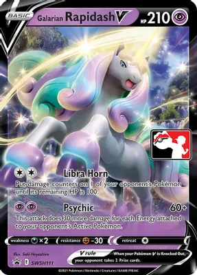 Galarian Rapidash V - SWSH111 from Prize Pack Series Cards