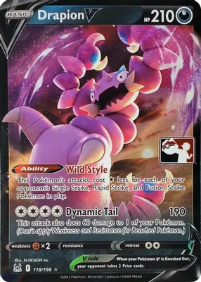 Drapion V - 118/196 from Prize Pack Series Cards