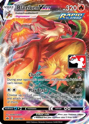 Blaziken VMAX - 021/198 from Prize Pack Series Cards