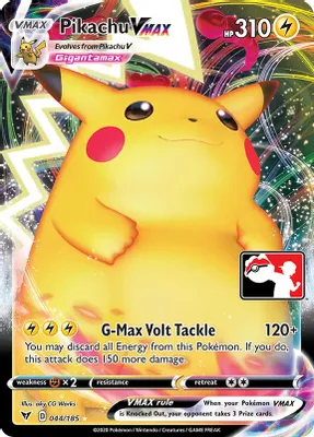 Pikachu VMAX - 044/185 from Prize Pack Series Cards