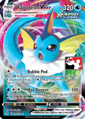 Vaporeon VMAX - 030/203 from Prize Pack Series Cards