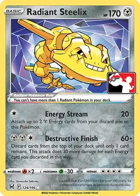 Radiant Steelix - 124/196 from Prize Pack Series Cards
