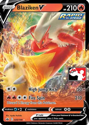Blaziken V - 020/198 from Prize Pack Series Cards