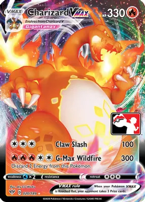 Charizard VMAX - 020/189 from Prize Pack Series Cards