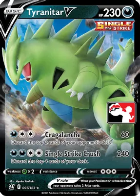 Tyranitar V - 097/163 from Prize Pack Series Cards