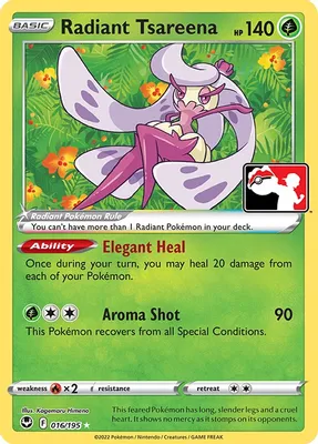 Radiant Tsareena - 016/195 from Prize Pack Series Cards