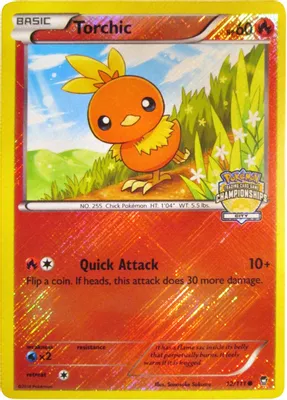 Torchic - 12/111 (City Championships) from League & Championship Cards