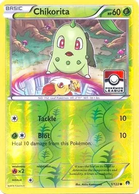 Chikorita - 1/122 (Pokemon League) from League & Championship Cards