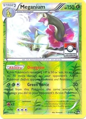 Meganium - 3/122 (Pokemon League) from League & Championship Cards