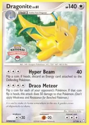 Dragonite - 2/146 (National Championships) from League & Championship Cards