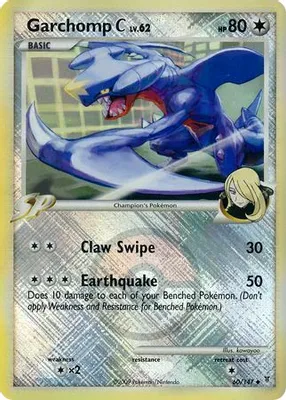 Garchomp C - 60/147 (League Promo) from League & Championship Cards