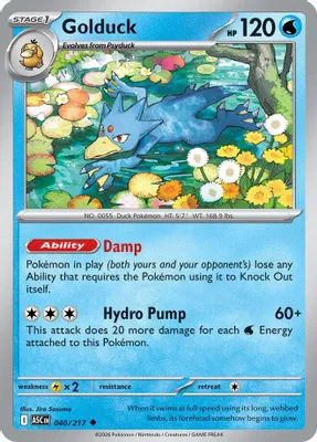Golduck from ME: Ascended Heroes