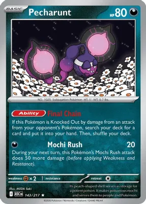Pecharunt from ME: Ascended Heroes