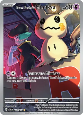 Team Rocket's Mimikyu - 238/217 from ME: Ascended Heroes
