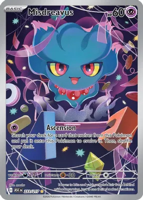 Misdreavus - 233/217 from ME: Ascended Heroes