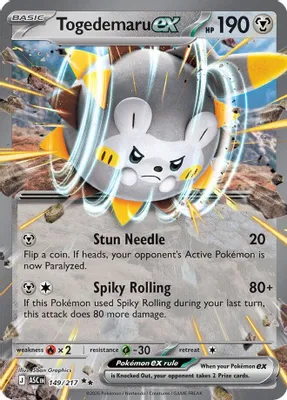 Togedemaru ex from ME: Ascended Heroes