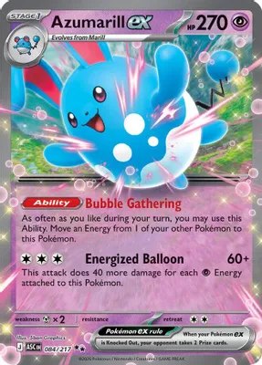 Azumarill ex from ME: Ascended Heroes