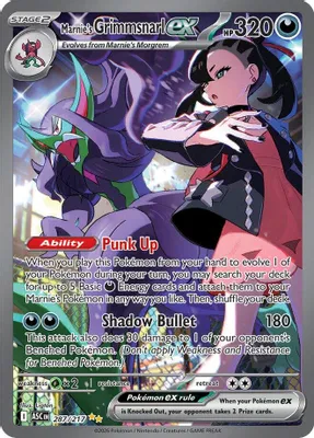Marnie's Grimmsnarl ex from ME: Ascended Heroes